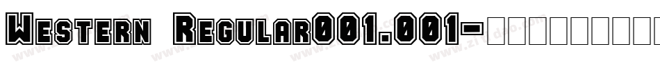 Western Regular001.001字体转换